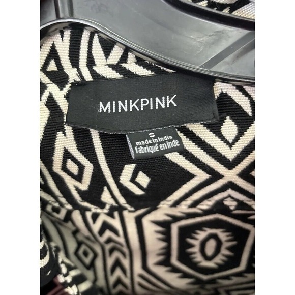 Mink Pink Pardon My Freedom Tribal Biker Jacket Size Small - Picture 2 of 12